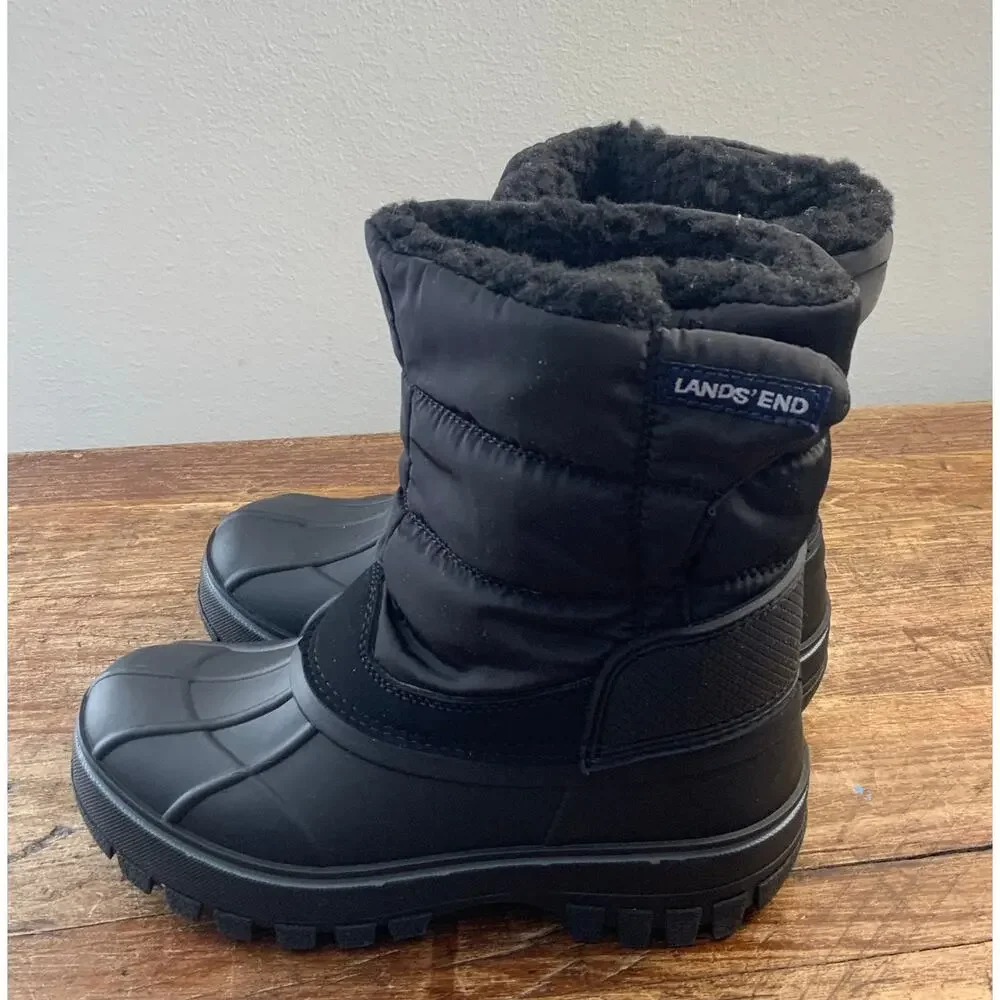 Lands' End Kids' Frost Insulated Waterproof Snow‎ Boots size 13
